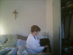 Rusă scuipă sperma din anus